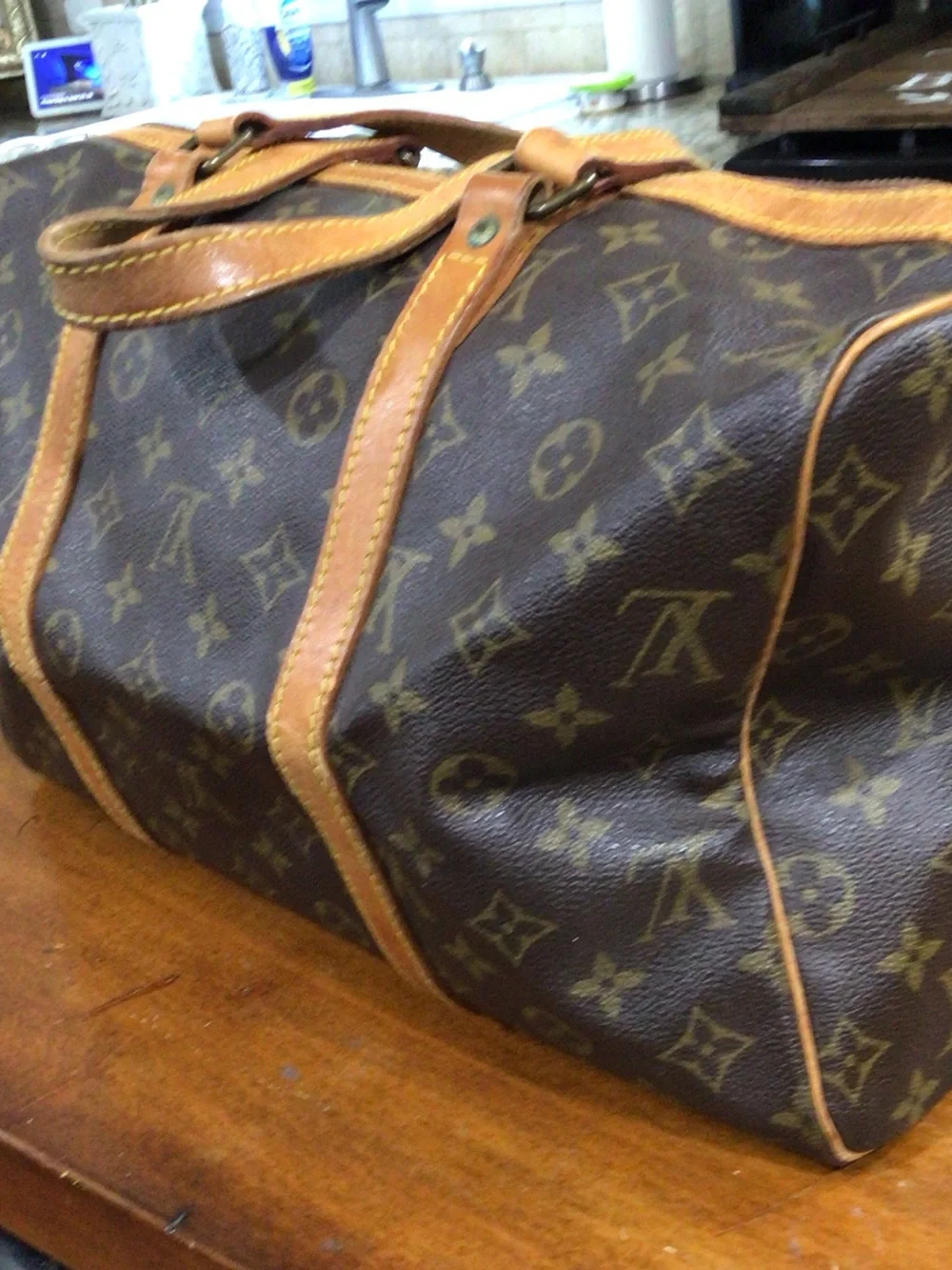 Louis Vuitton Monogram Canvas Handbag or Travel 14 x 7 x 8